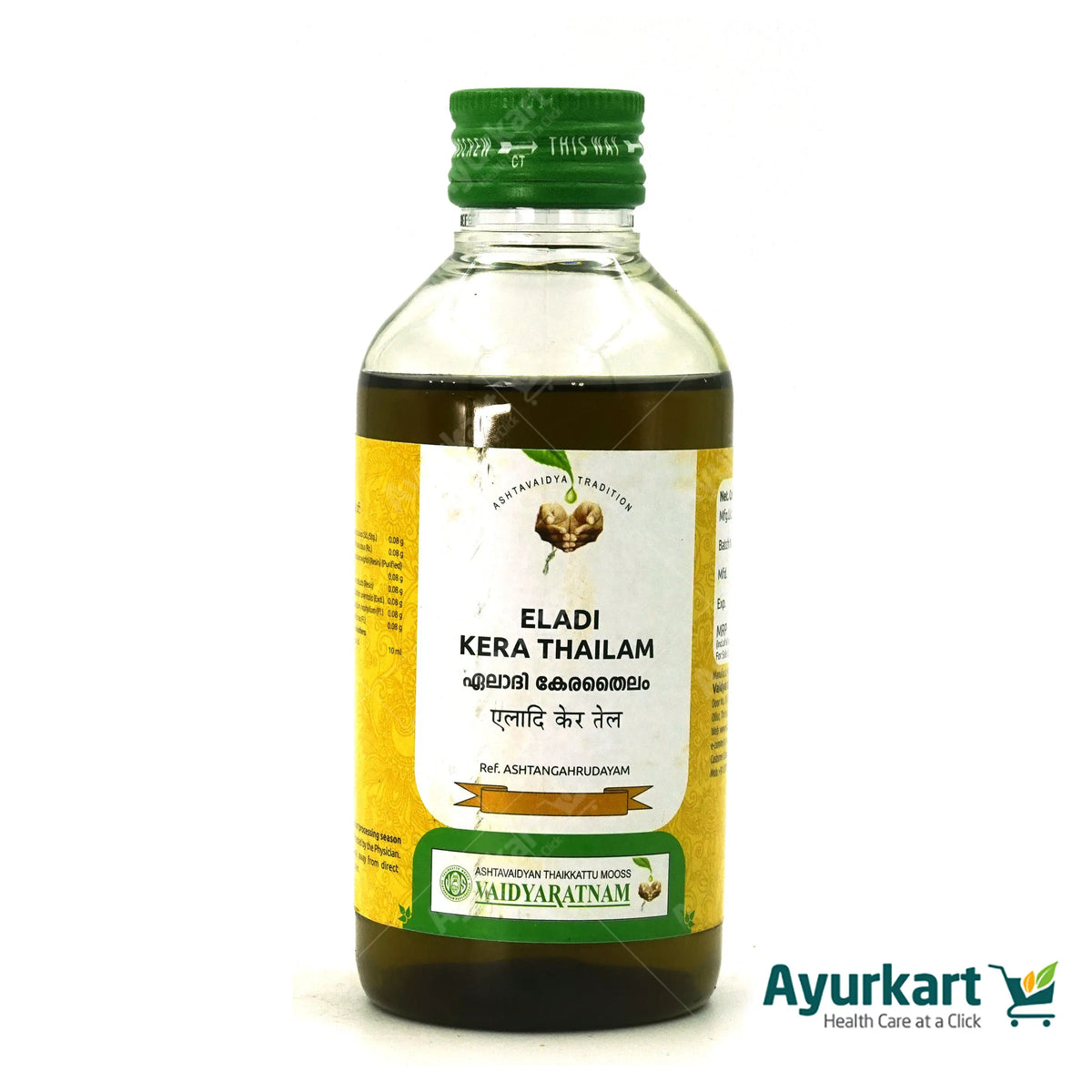 Eladi Kera Thailam - 200ML - Vaidyaratnam | Ayurvedic Oil