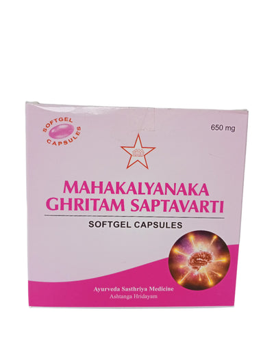 Mahakalyanaka Ghritam Saptavarti Soft gel Capsules