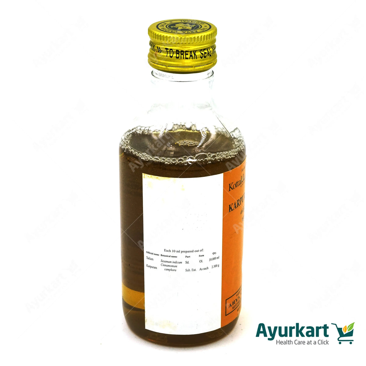 Karpuradi Tailam - 200ML - Kottakkal Ayurveda | Ayur Kart