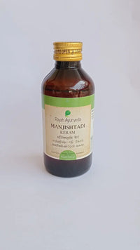  Manjishtadi Kashayam 200ML bottle by Rajah Ayurveda