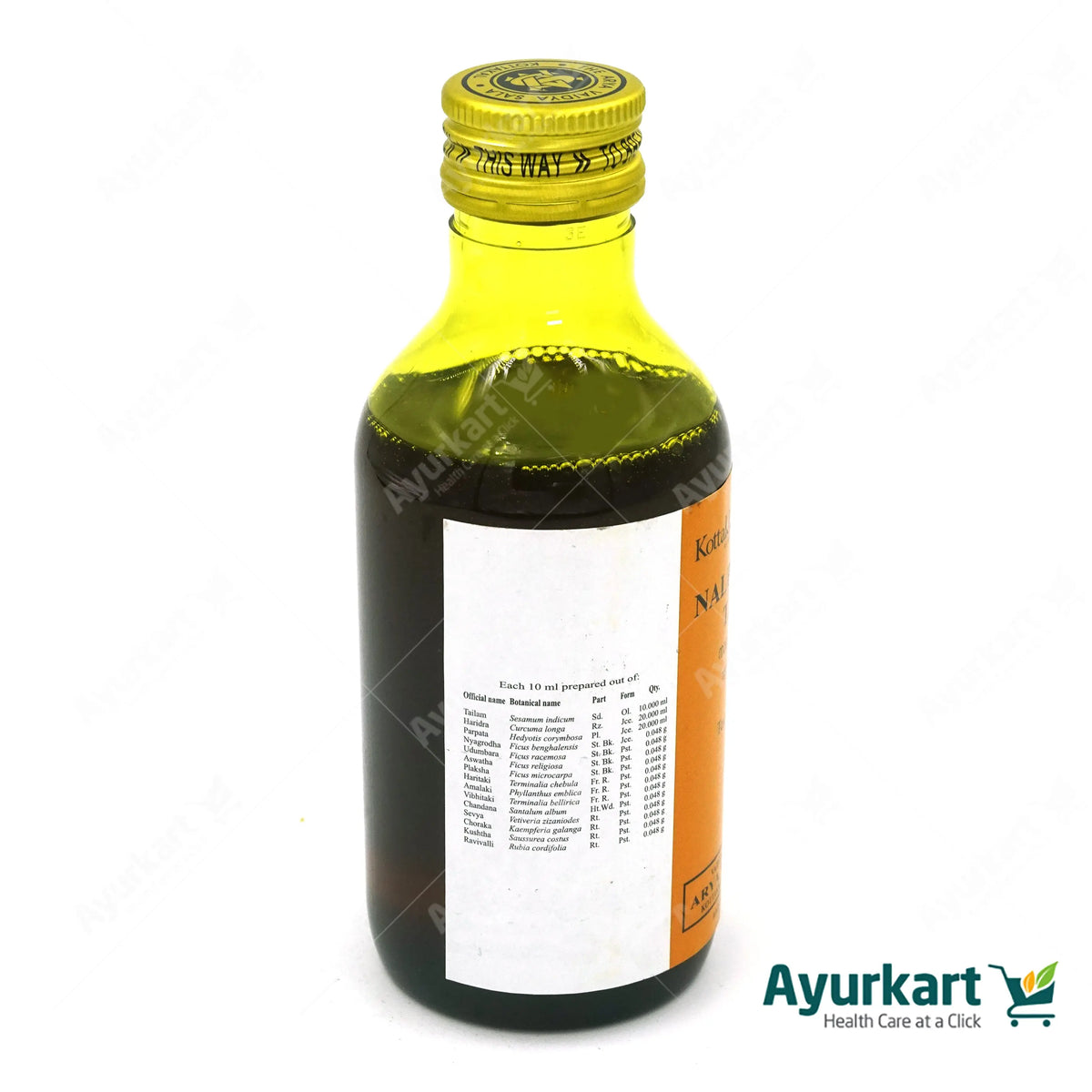 Nalpamaradi Tailam - 200ML- Kottakkal | Ayur Kart