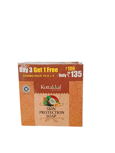 SKIN PROTECTION SOAP KOTTAKKAL - <p><small><I>(Offer Pack 3 plus 1)</I></small></p>