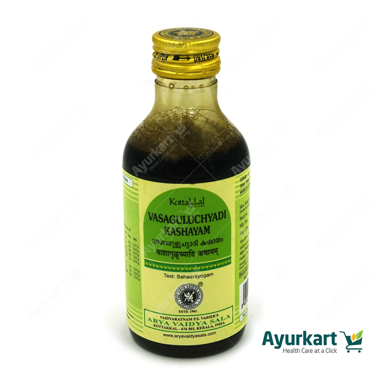 Vasaguluchyadi Kashayam - 200ML - Kottakkal | Ayur Kart