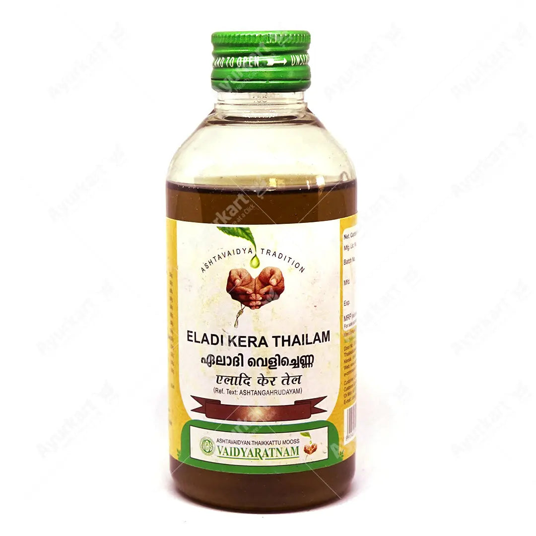 Eladi Kera Thailam - 200ML - Vaidyaratnam | Ayur Kart