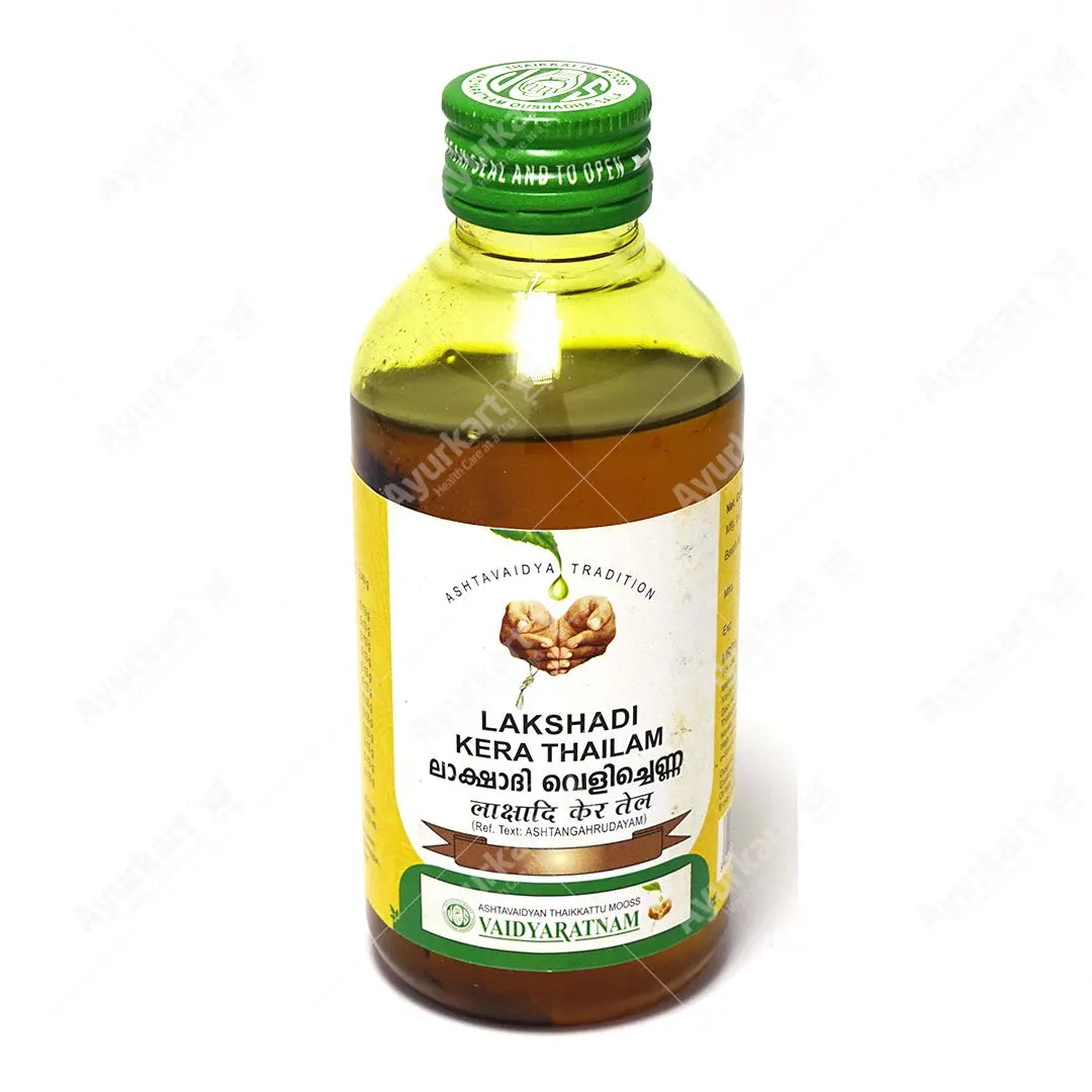 LAKSHADI KERA THAILAM - 200ML - VAIDYARATNAM | Ayur Kart